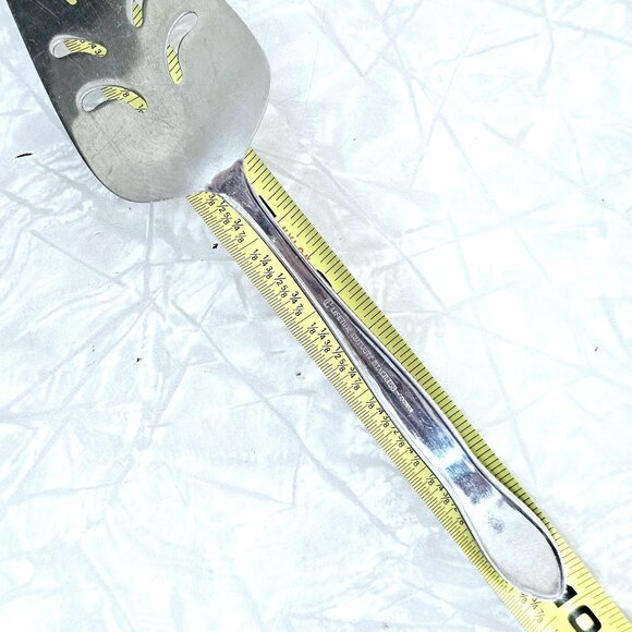 Lifetime Cutlery Floral Pierced Pie Server 10" rose scroll handle serving - Picture 10 of 10